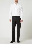 BOSS Spodnie materiałowe z żywej wełny ze zwężaną nogawką model ‘Banks’