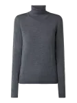 BOSS Sweter z wywijanym kołnierzem z żywej wełny model ‘Famaurie’
