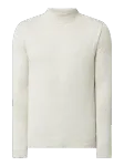Esprit Sweter z wywijanym kołnierzem z mieszanki bawełny i kaszmiru