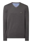 Fynch-Hatton Sweter z bawełny z dekoltem w serek