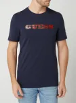 Guess T-shirt o kroju slim fit z logo