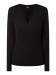 s.Oliver BLACK LABEL Sweter z dekoltem w serek w kopertowym stylu