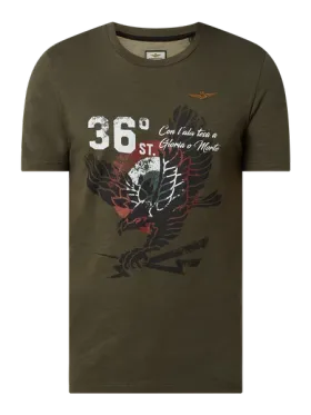 Aeronautica Militare T-shirt z dżerseju slub