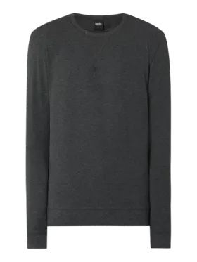 BOSS Casualwear Bluzka z długim rękawem z dodatkiem streczu model ‘Weelight’