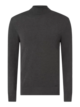 Cinque Sweter z wywijanym kołnierzem i aplikacją z logo model ‘Ciadel’
