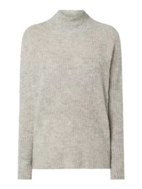 Drykorn Sweter z wywijanym kołnierzem z dodatkiem wełny z alpaki model ‘Lyza’
