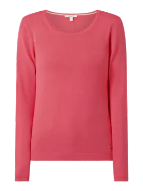 Esprit Sweter z bawełny ekologicznej i wiskozy