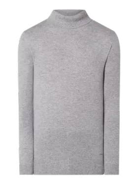 JOOP! Collection Sweter z wywijanym kołnierzem z kaszmiru model ‘Cason’