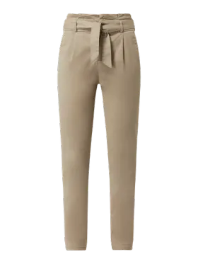 Vero Moda Spodnie typu paperbag o luźnym kroju z dodatkiem streczu model ‘Eva’