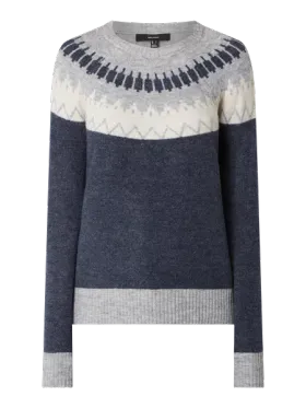 Vero Moda Sweter z norweskim wzorem z dodatkiem wełny model ‘Simone’