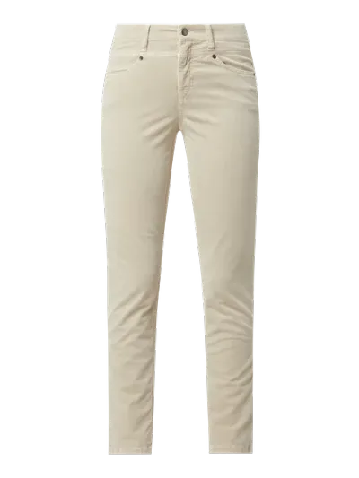 Cambio Cambio Spodnie z aksamitu o kroju slim fit z dodatkiem streczu model ‘Posh’
