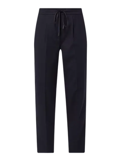 Cambio Cambio Spodnie z zakładkami w pasie z mieszanki wełny model ‘Josie’