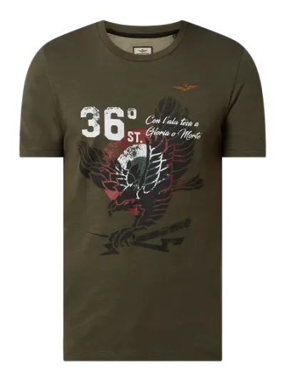 Aeronautica Militare Aeronautica Militare T-shirt z dżerseju slub