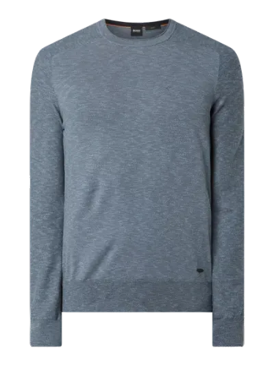 Boss BOSS Casualwear Sweter z bawełny z raglanowymi rękawami model ‘Kamyoda’