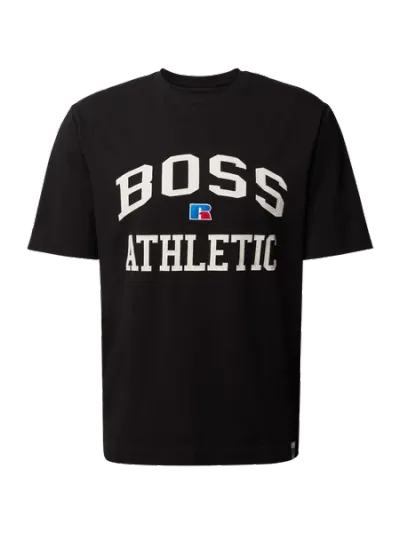 Boss BOSS T-shirt z mieszanki bawełny i elastanu