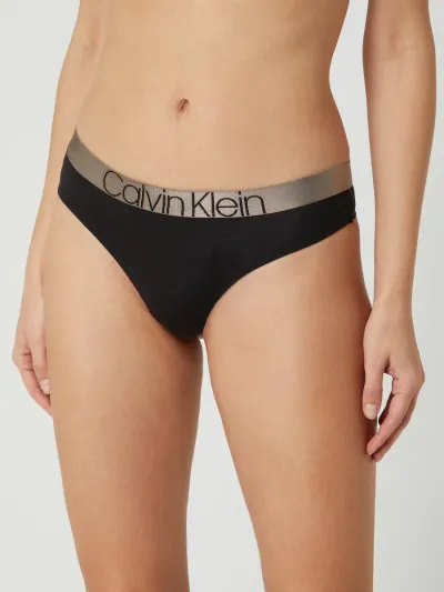 Calvin Klein Calvin Klein Underwear Stringi z paskiem z logo