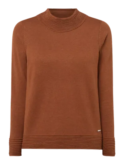 Esprit Esprit Sweter z mieszanki bawełny ekologicznej