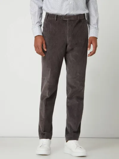 Hiltl Hiltl Spodnie sztruksowe o kroju regular fit z bawełny model ‘Parma’