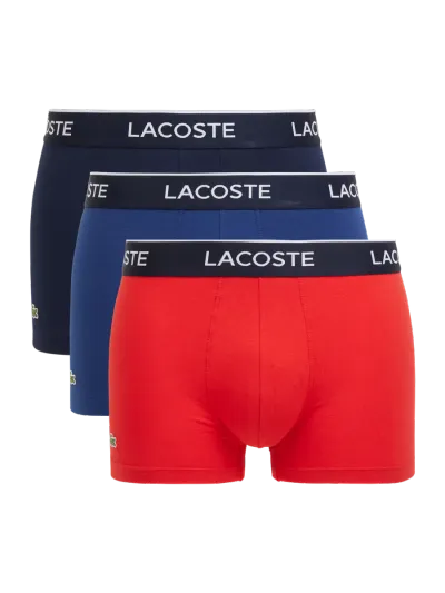 Lacoste Lacoste Obcisłe bokserki z dodatkiem streczu w zestawie 3 szt.