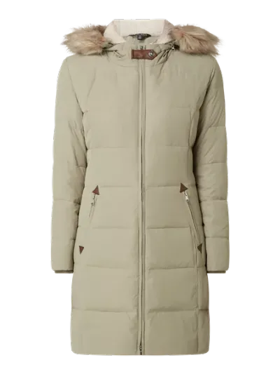 Lauren Ralph Lauren Lauren Ralph Lauren Płaszcz puchowy z odpinanym sztucznym futrem