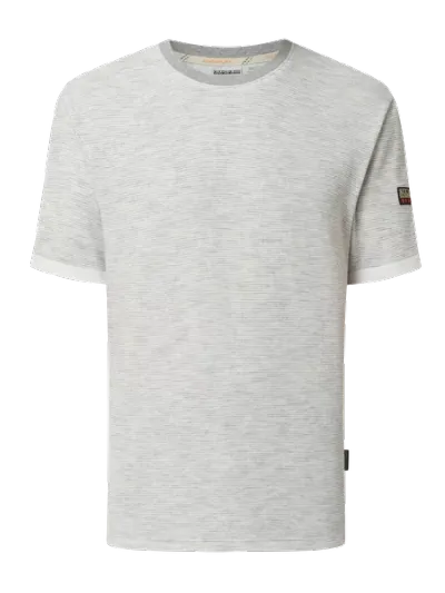 Napapijri Napapijri T-shirt z mieszanki bawełny model ‘Sirick’