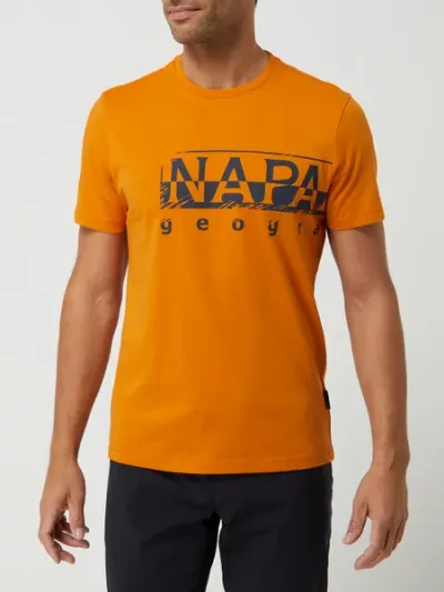Napapijri Napapijri T-shirt z nadrukiem z logo model ‘Silei’