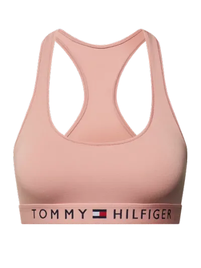 TOMMY HILFIGER Stanik z paskiem z logo — bez fiszbin