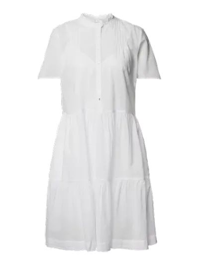Tommy Hilfiger Tommy Hilfiger Sukienka koszulowa z krótkim rękawem z czystej bawełny
