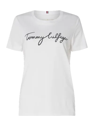 Tommy Hilfiger Tommy Hilfiger T-shirt z bawełny z nadrukiem z logo