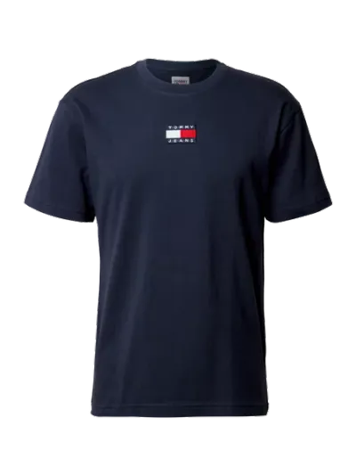 Tommy Jeans Tommy Jeans T-shirt z bawełny ekologicznej z naszywką z logo