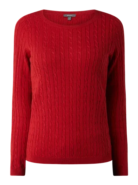Montego Sweter ze ściegiem warkoczowym