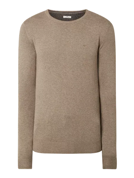 Tom Tailor Sweter z czystej bawełny