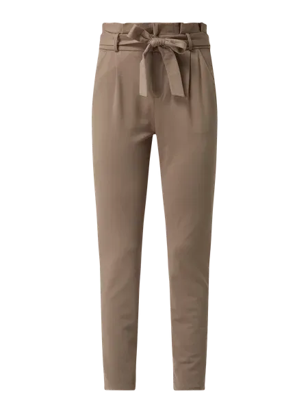 Vero Moda Spodnie typu paperbag z dodatkiem streczu model ‘Eva’