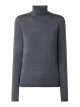 BOSS Sweter z wywijanym kołnierzem z żywej wełny model ‘Famaurie’