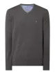 Fynch-Hatton Sweter z bawełny z dekoltem w serek