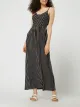 Pieces Długa sukienka ze wzorem w paski model ‘Estelle’