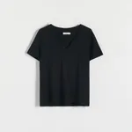 T-shirt regular - Czarny