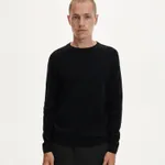Sweter z półokrągłym dekoltem - Czarny