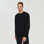 Luźny sweter czarny - Czarny