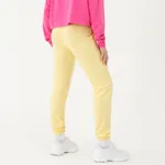 Spodnie dresowe basic - Żółty