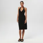 Sukienka mini z wiązaniem - Czarny