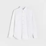 Bawełniana koszula regular fit - Biały
