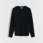 Sweter z wiskozą - Czarny