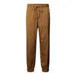 BOSS Spodnie treningowe z paskami w kontrastowym kolorze model ‘Jogg-SWP-Stripe’