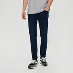 Ciemnogranatowe spodnie jeansowe slim fit - Niebieski