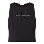 Calvin Klein Jeans Top krótki z bawełny ekologicznej