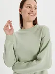 Wygodna bluza o luźnym kroju uszyta z bawełny z dodatkiem szybkoschnącego materiału. - zielony