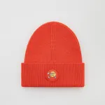 Prążkowana czapka z wiskozą - Pomarańczowy