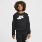 Bluza dla dużych dzieci (chłopców) Nike Sportswear Club Fleece - Czerń