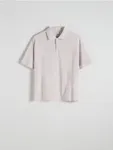 Koszulka polo o swobodnym kroju, z kolekcji PREMIUM, wykonana z bawełnianej dzianiny. - różowy